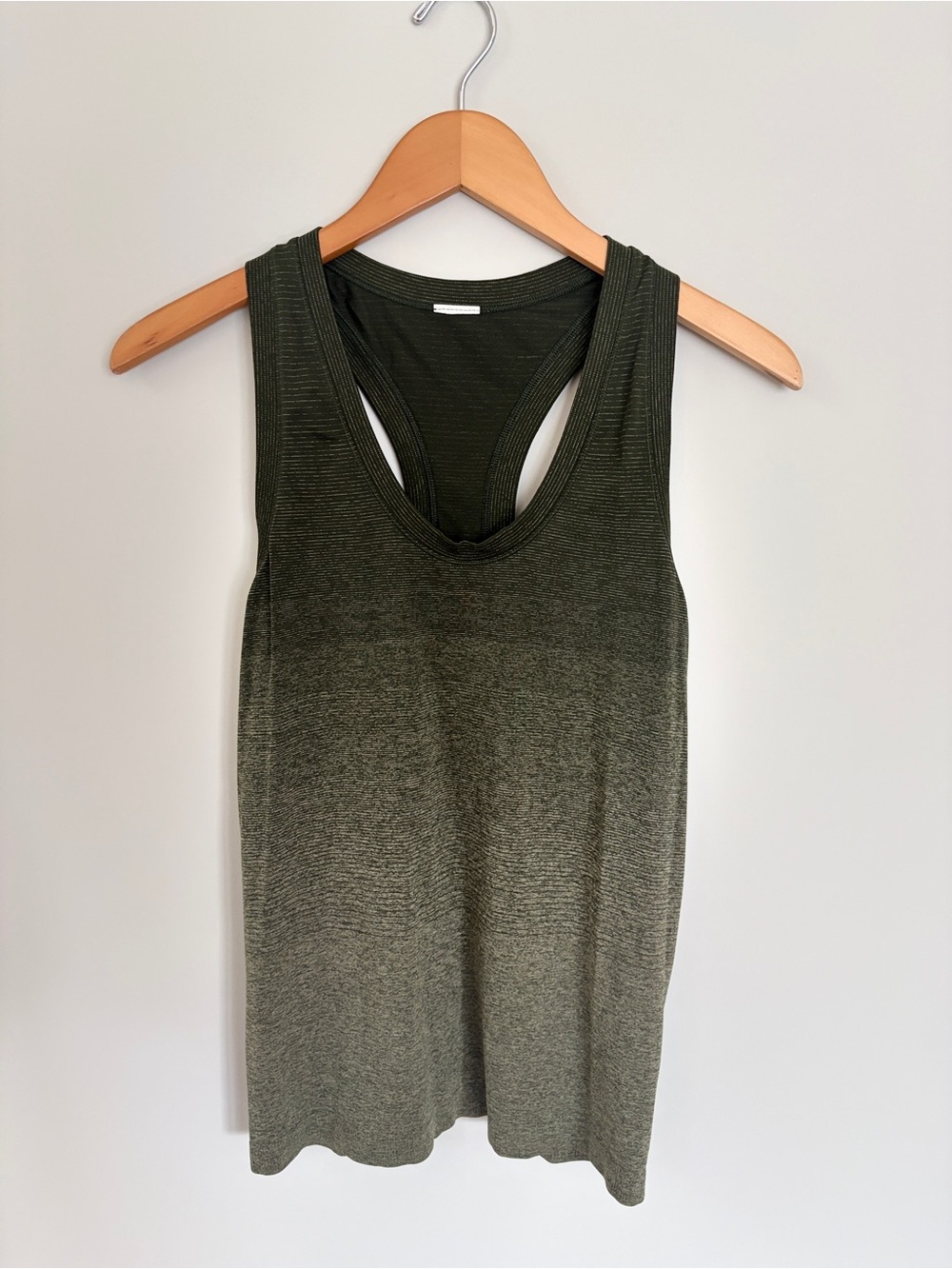 Athleta Olive Green Racerback Tank Top